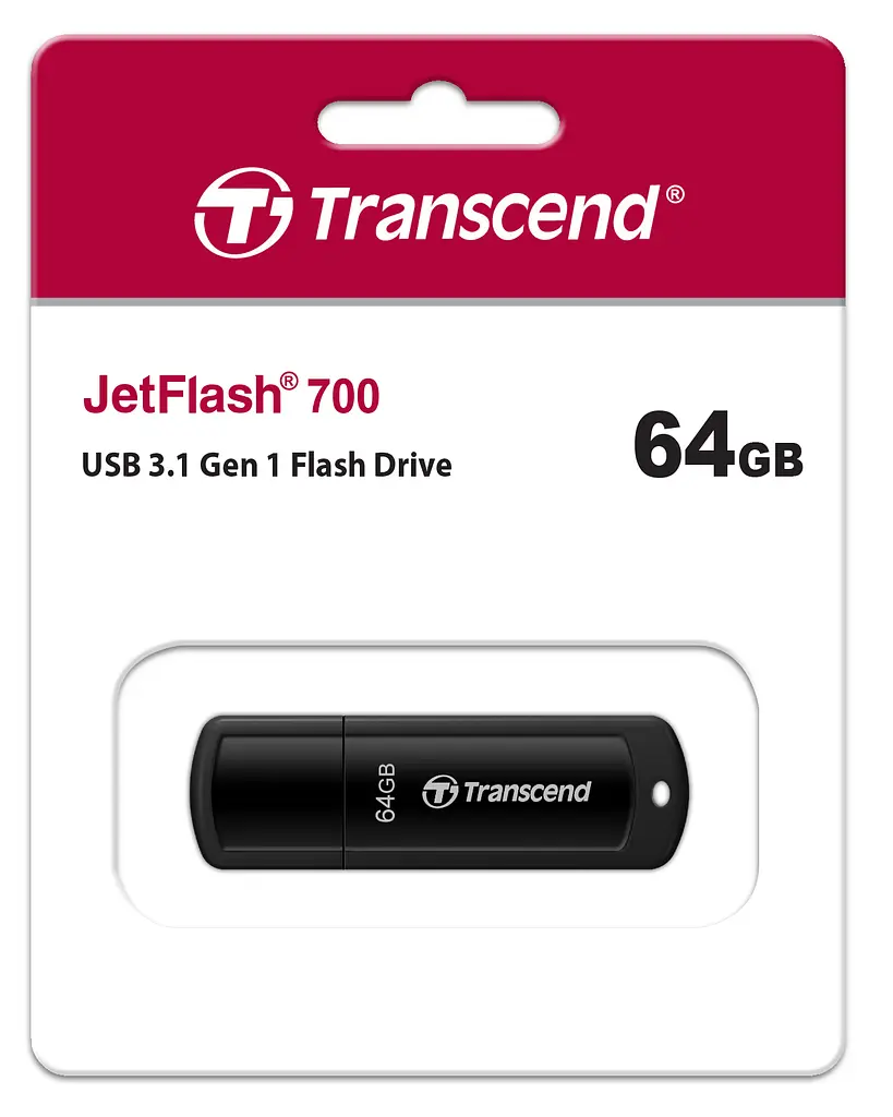 Накопичувач 64GB USB 3.1 Type-A JetFlash 700 Чорний Transcend teh0013381 - фото 4