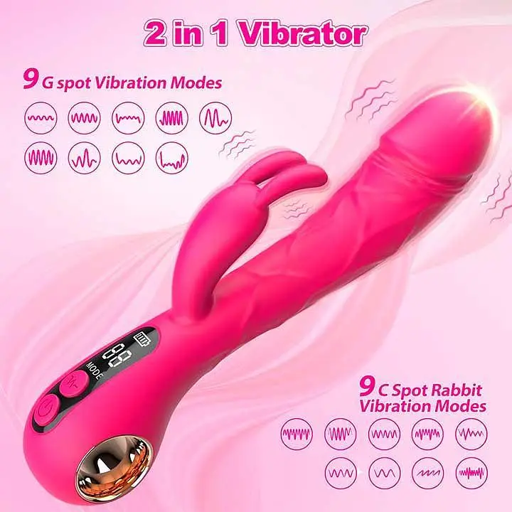 Вібратор Кролик вагінальний силіконовий Satisfyer 22.3 см з 9 режимами Рожевий - фото 7