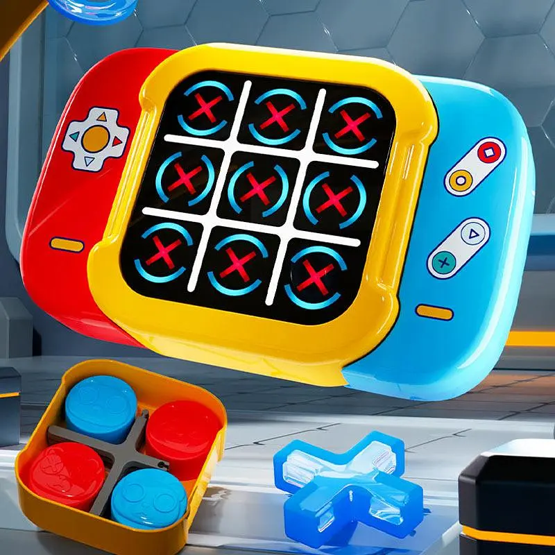 Портативная интерактивная игра Ummi ME-252 2in1 Electronic Tic-Tac-Toe Yellow - фото 3