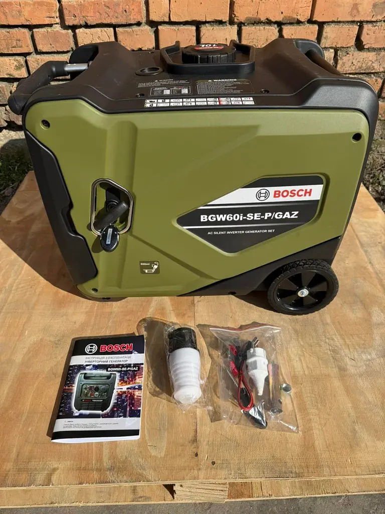 Інверторний Двопаливний генератор-чемодан з колесами Bosch BGW60i-SE-P/GAZ (4.5/5.0 кВт) +Електростартер  - фото 5