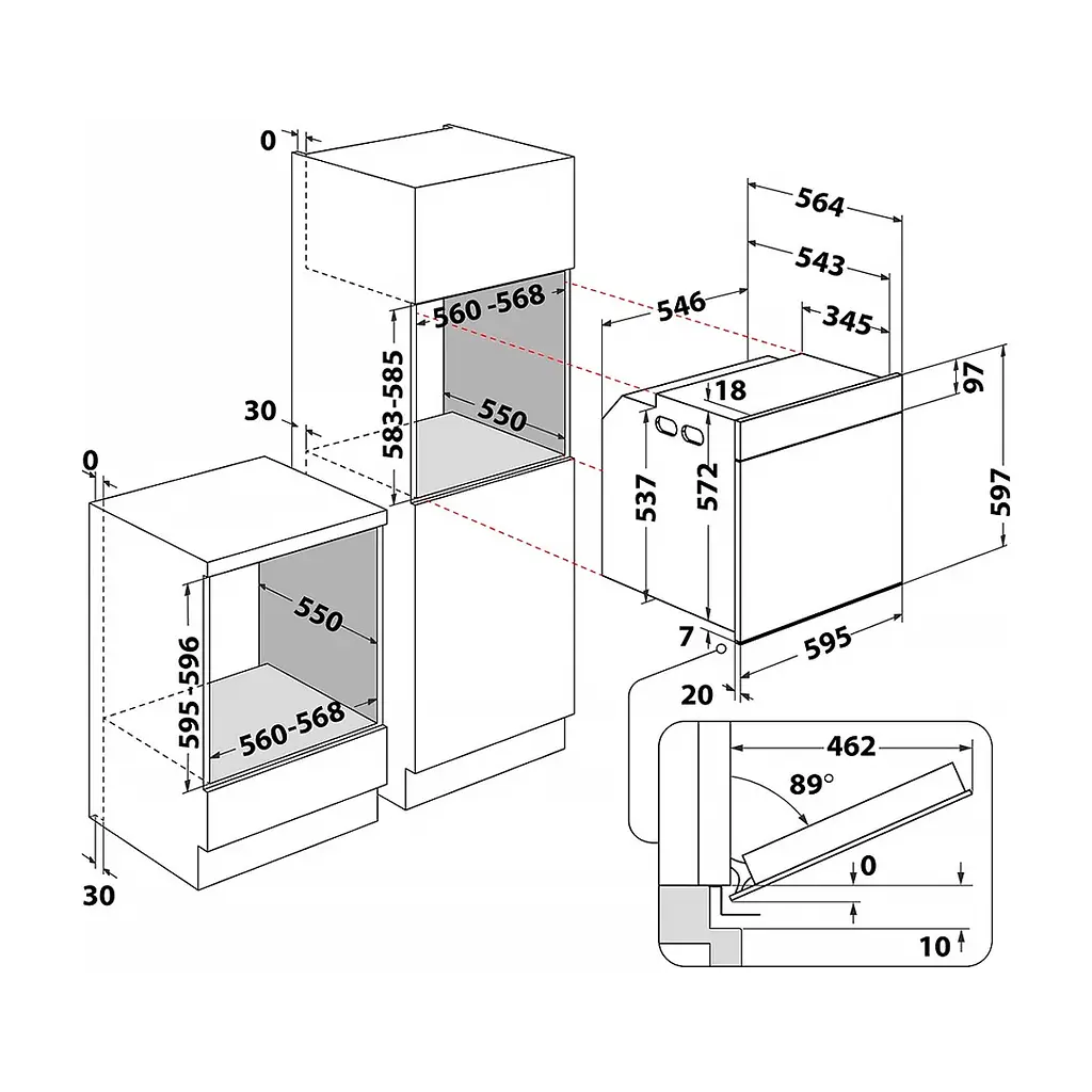 Духовой шкаф Whirlpool WOI7A8HT2SBA - фото 9