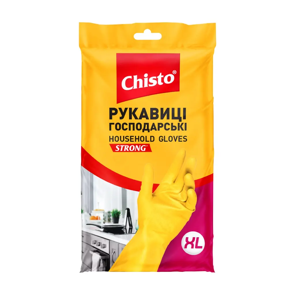 Рукавички господарські Chisto Латексні XL 1 пара (4823098414940)