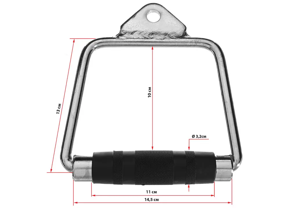 Ручка для тяги EasyFit гумова закрита (EF-8095) - фото 4