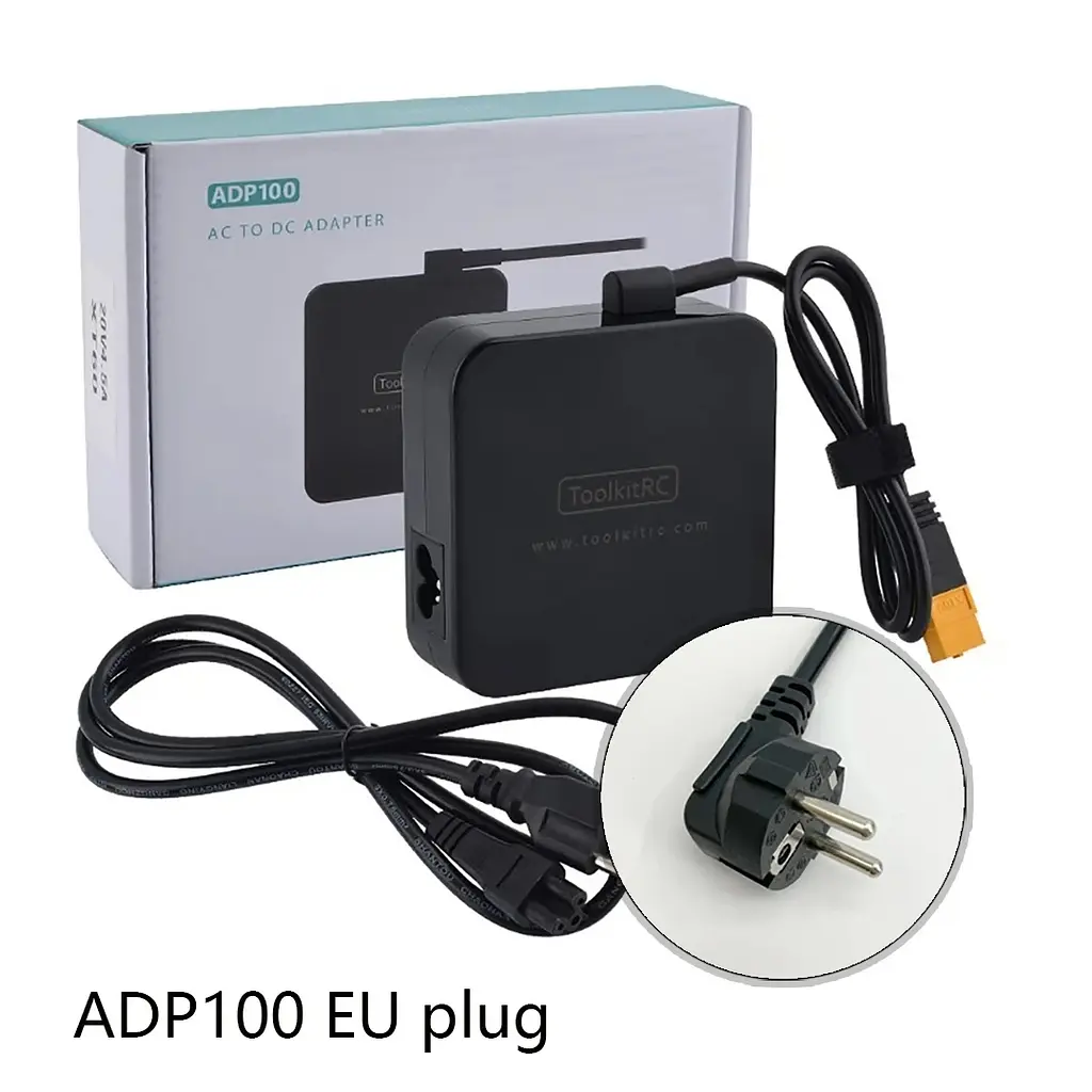 Блок живлення ToolKitRC ADP100, 100W 20V 5A з роз’ємом XT60 для FPV чорний (18764) - фото 6