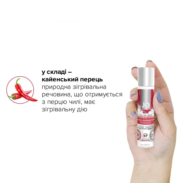 Лубрикант System JO All-in-one Massage Glide 3 в 1 Warming 30 мл (ROZ6400230495) - фото 4