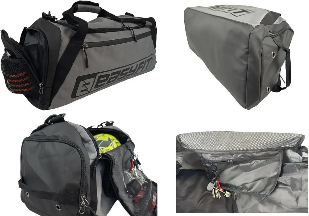 Спортивна сумка Easyfit SB1 45 л сіра (EF-8001-GY) - фото 4