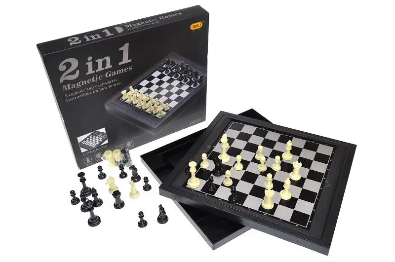 Шахи магнітні 2в1, в коробці 98702 30,5 x 27,3 x 4 см