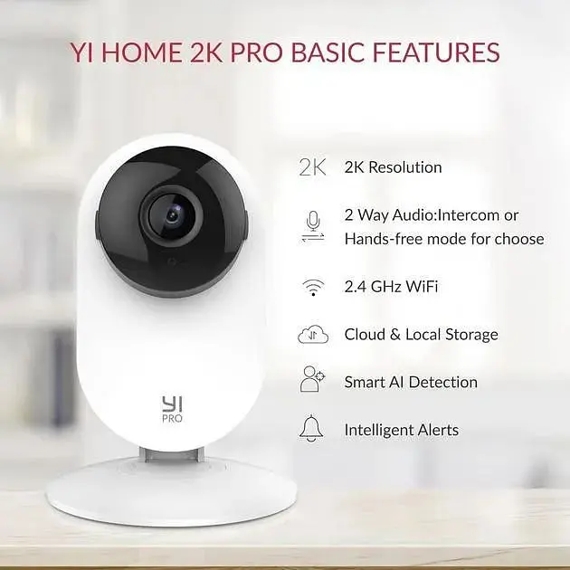 IP-камера видеонаблюдения YI Home 2K PRO White (YYS.62121) - фото 5