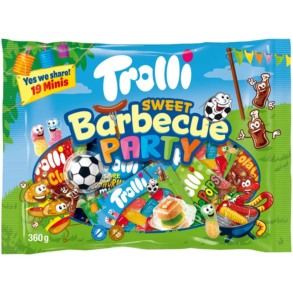 Цукерки жувальні Trolli Sweet Barbecue Party 360 г
