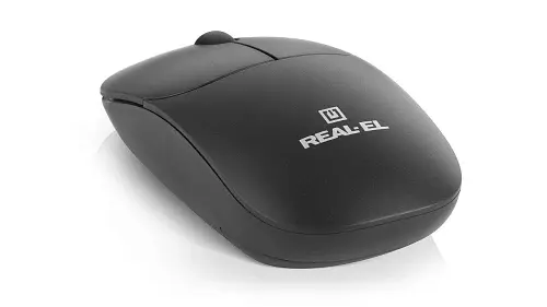 Миша REAL-EL RM-313W Wireless, Black, бездротова, USB, оптична, 1000 dpi, 2 кнопки, 2xAAA - фото 8