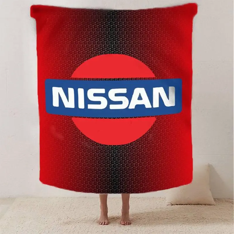 Плед плюшевий на подарунок 3D Red Nissan 160х200 см - фото 2