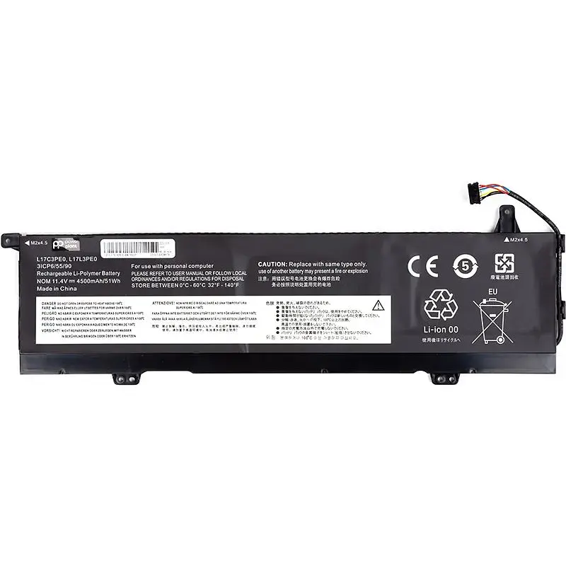Акумулятор PowerPlant для ноутбуків LENOVO L17C3PE0-68-3S1P 11.4V 4500mAh (NB481866) - фото 2