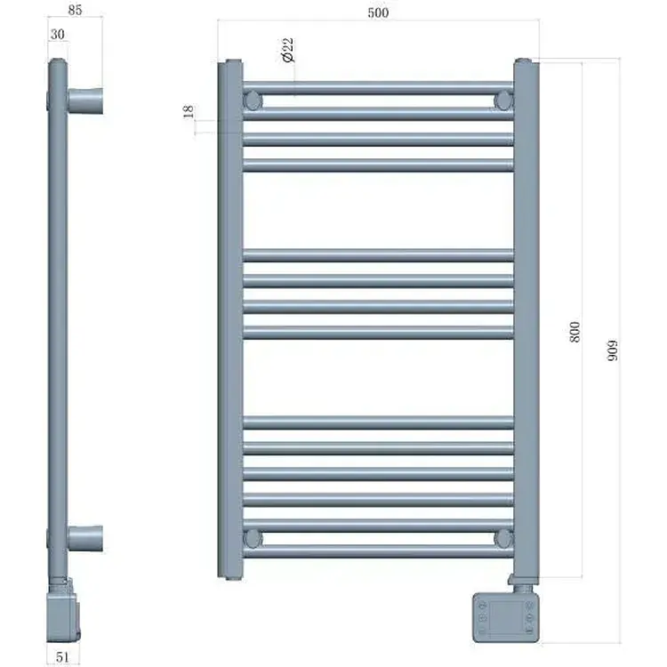 Сушилка для полотенец Adler AD 7824 электрическая светодиодная - фото 9