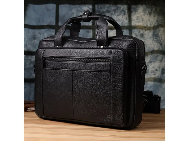 Портфель для чоловіків із натуральної шкіри Vintage 41×30×10 см sum0027455 - фото 9
