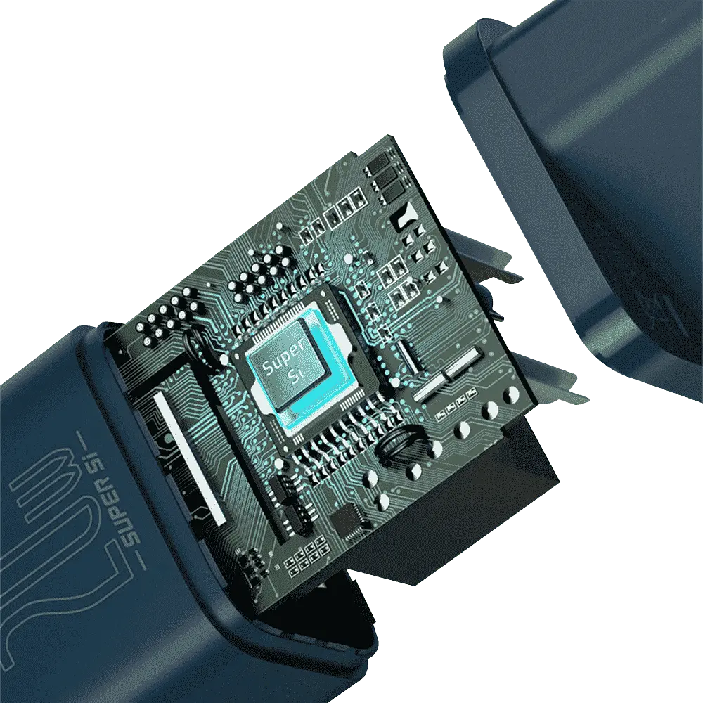 Мережевий зарядний пристрій Baseus Super Si 1Type-C 20W CCSUP-B03 Blue - фото 5