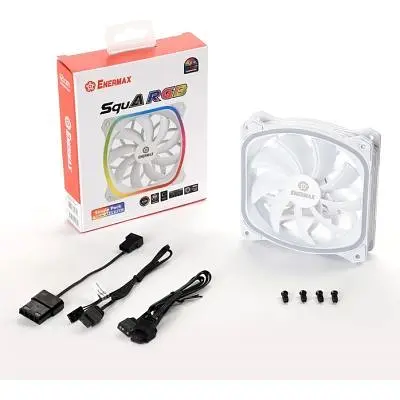 Кулер для корпуса Enermax SquA RGB White (UCSQARGB12P-W-SG) - фото 7