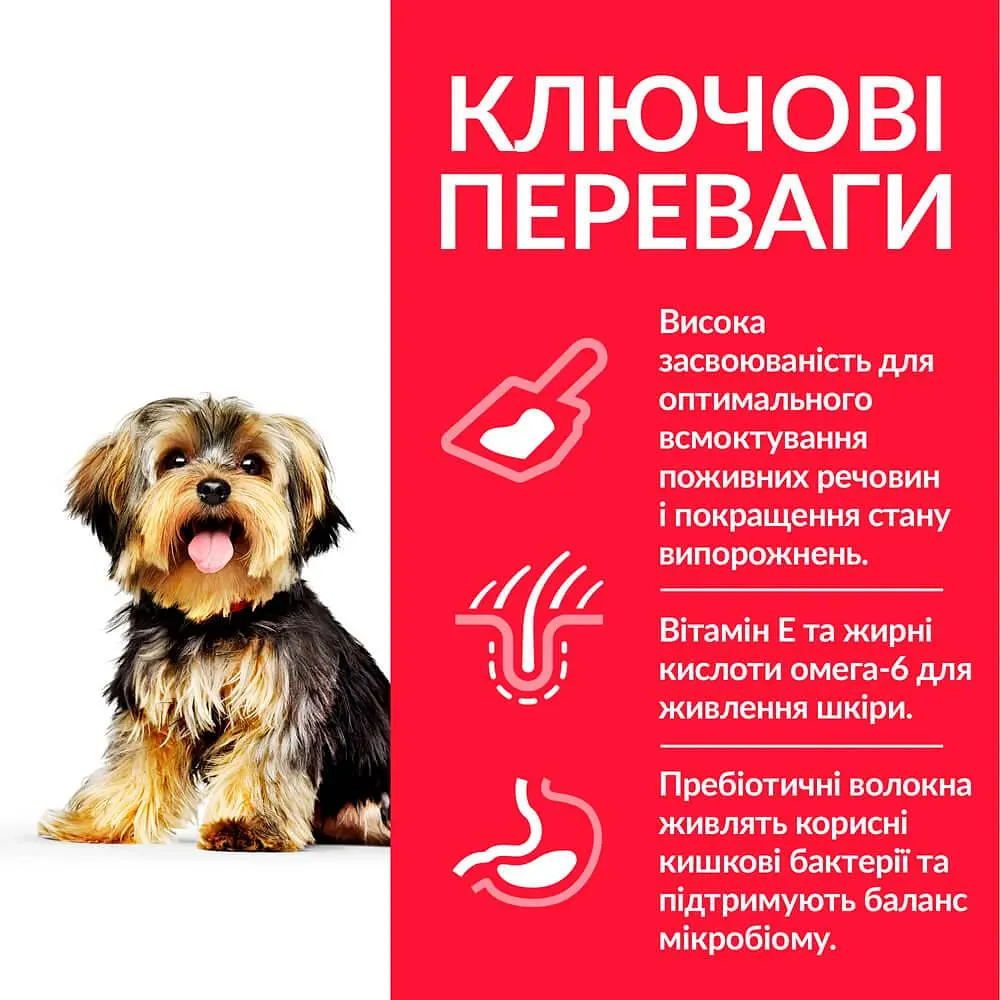 Сухой корм Hill's SP Adult Sensitive Stomach&Skin Small&MIni для взрослых малышей и мини собак с курицей 1.5 кг - фото 2