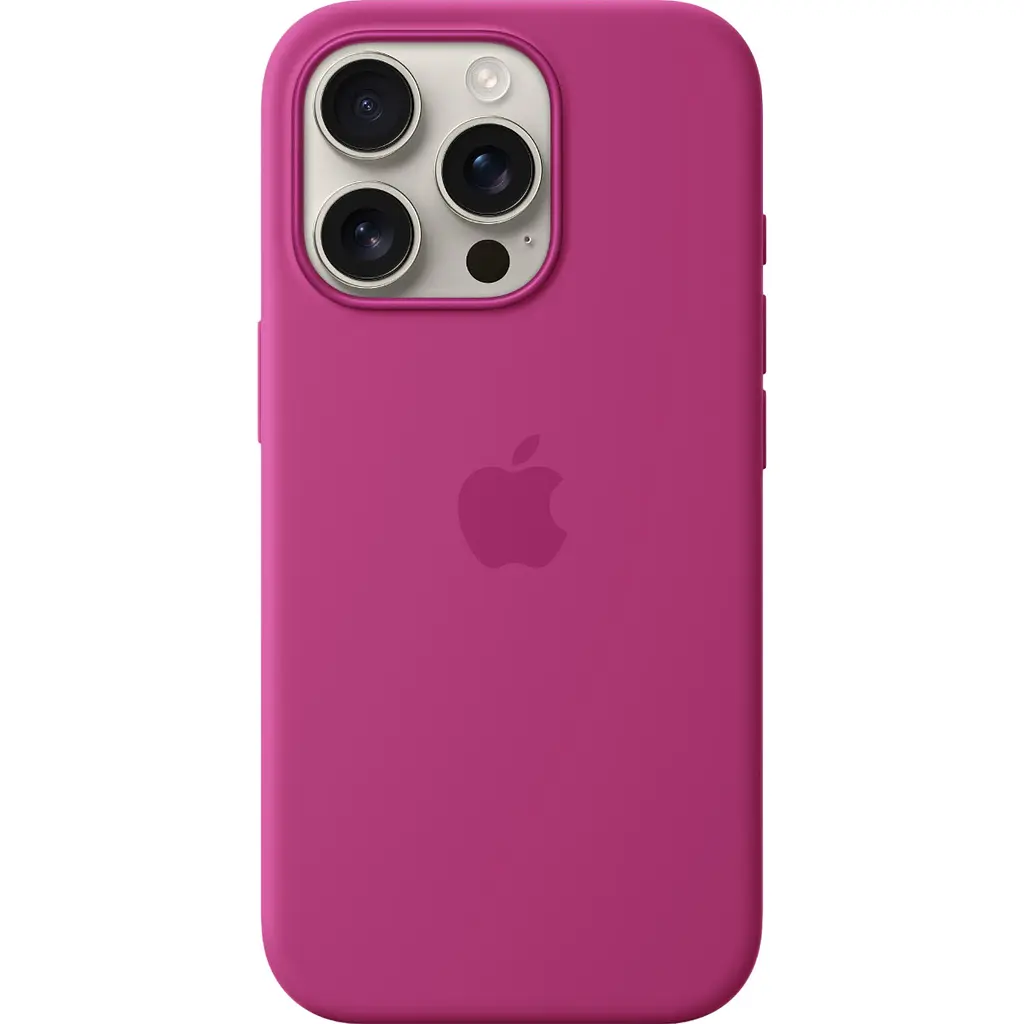 Чохол Silicone Case with MagSafe для Apple iPhone 16 Pro Fuchsia AAA [116594] - фото 2