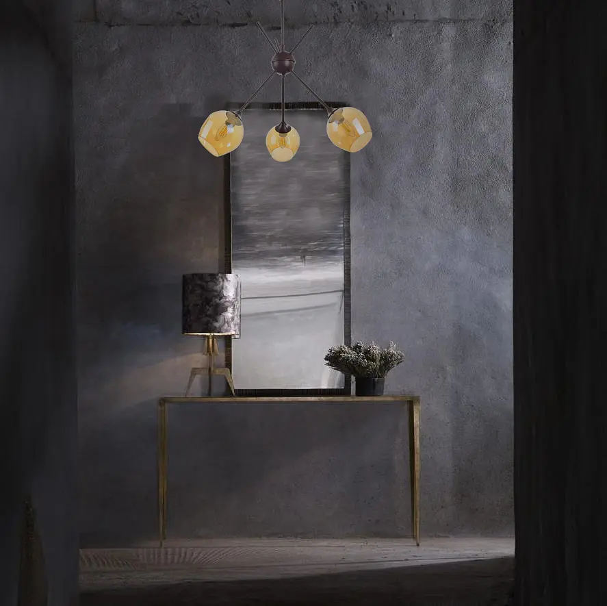 Люстра потолочная Brille классическая E27 60W BR (LK-677C/3) - фото 8