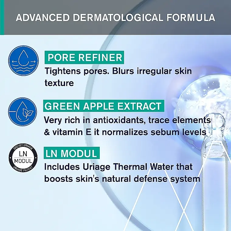 Міцелярна термальна вода Uriage Очищення та гігієна для комбінованої та жирної шкіри 250 мл - фото 7