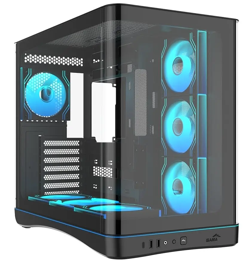 Корпус SAMA V62 без БЖ (V62-BKADA7X1-GL) Black