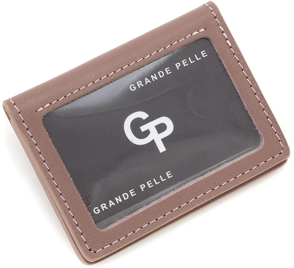 Женская кожаная обложка для прав из кожи GRANDE PELLE 10х8х1,5 см acs0024493 - фото 3