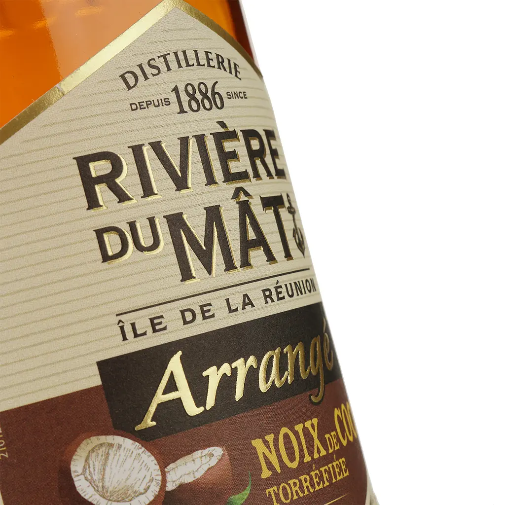 Ром La Martiniquaise Riviere du Mat Arrange Noix de Coco Torrefiee, 35%, 0,7 л - фото 3