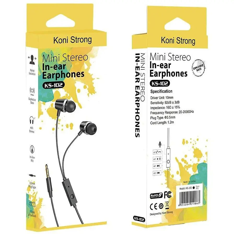 Навушники Koni Strong with mic KS-102 - фото 4