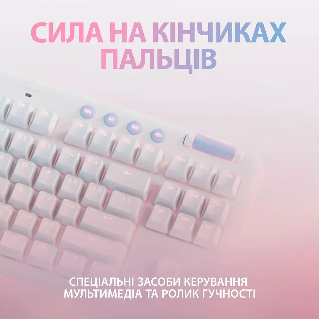 Клавіатура Logitech G715 TKL Wireless RGB GX Linear Off-White (920-010692) - фото 5