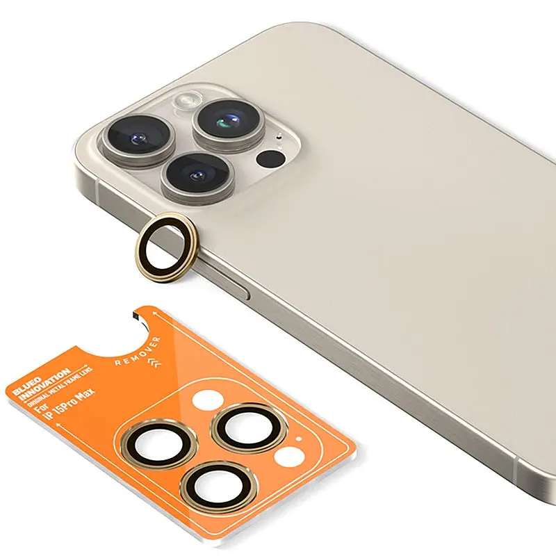 Захисне скло Metal на камеру для Apple iPhone 16 Pro Blueo teh0031409 - фото 2