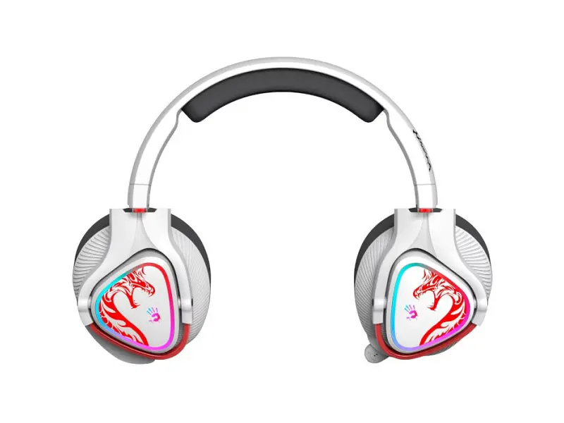 Навушники з мікрофоном A4Tech Bloody MR720 White - фото 2