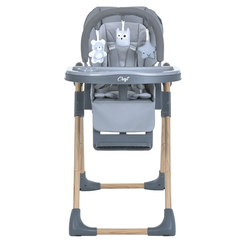 Стільчик для годування CRAFT ME 1115-W Gray до 15 кг - фото 3