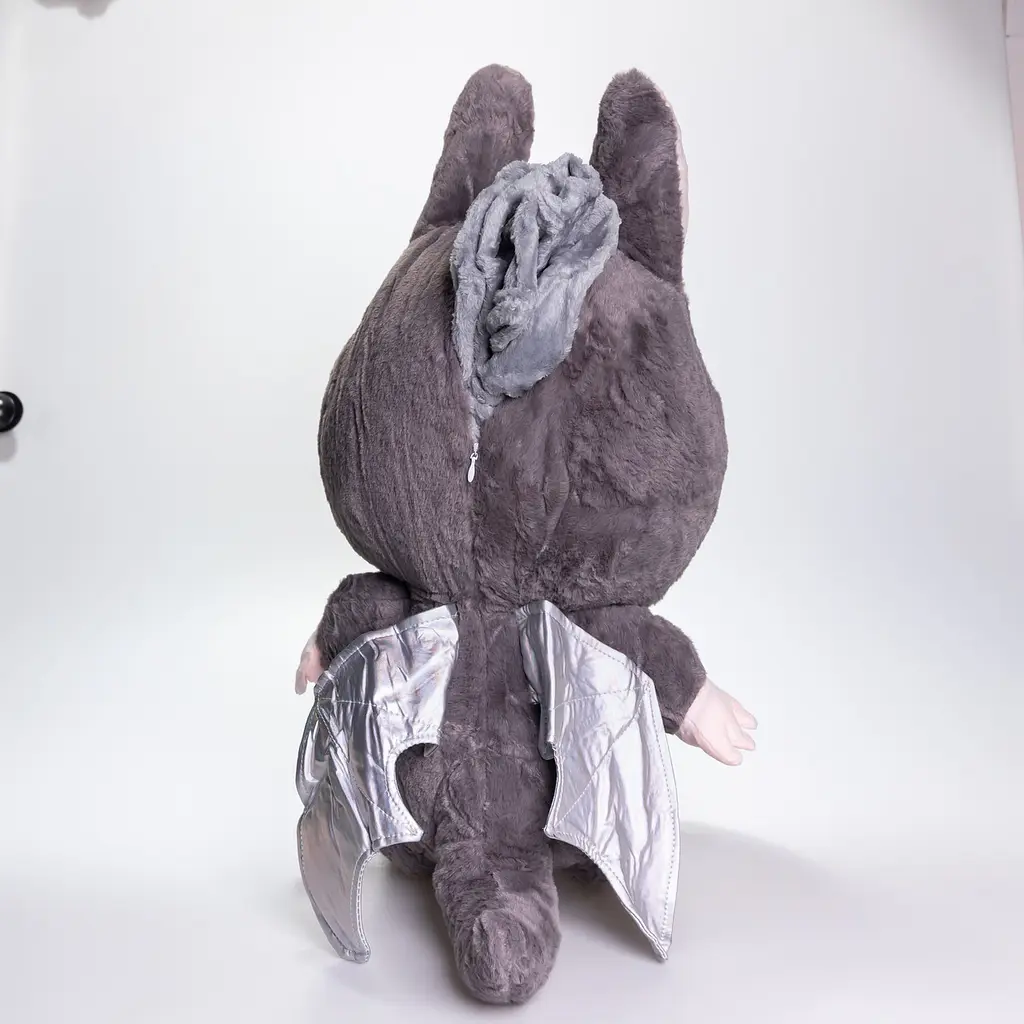 Мягкая игрушка-плед и подушка 3 в 1 Labubu Brown Dragon Серый Colorful Home 520-29G - фото 11