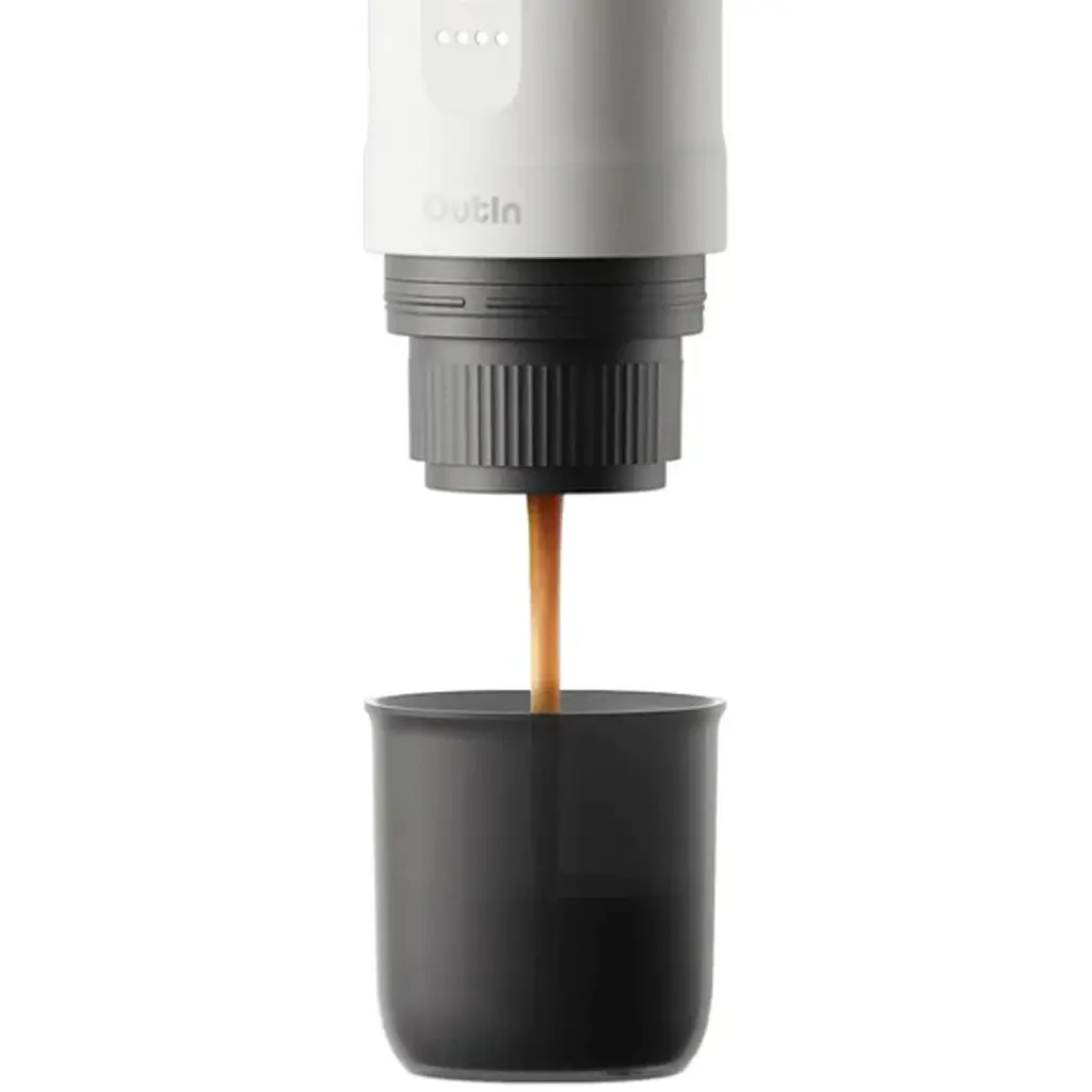 Портативна кавоварка Outin Nano Espresso Machine Pearl White (OTEM-01-PW) [168806] - фото 2