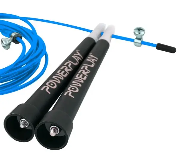Скакалка швидкісна PowerPlay 4202 Ultra Speed Rope Синя 2,9 м (PP_4202_Blue) - фото 2