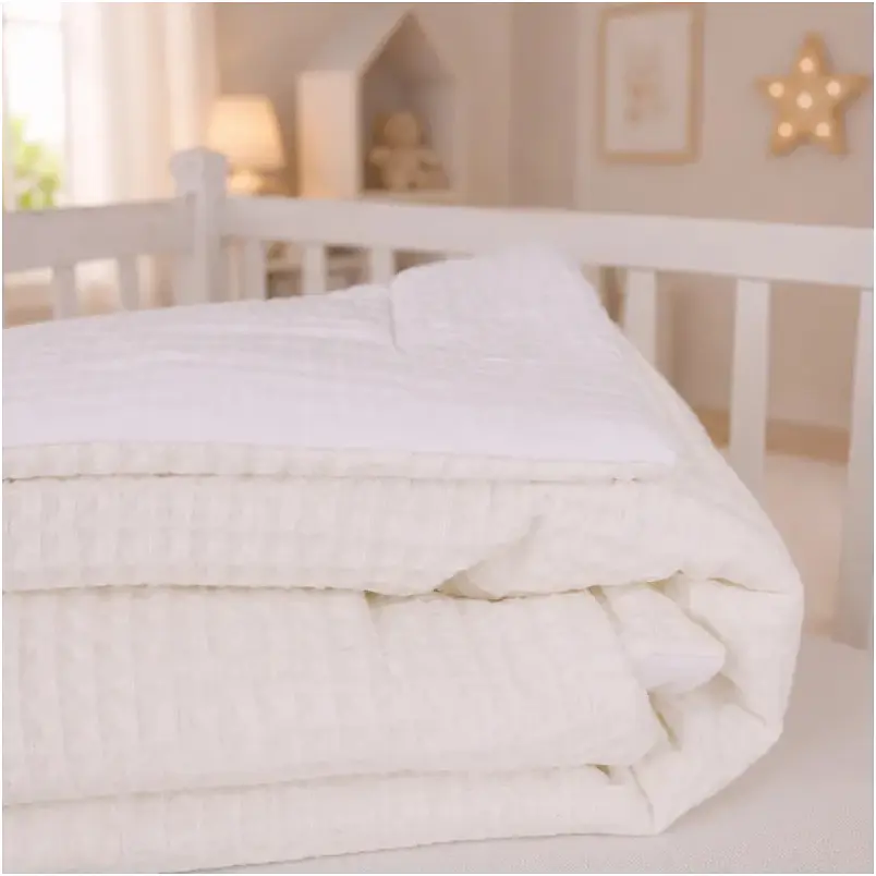 Плед дитячий MirSon Pure Waffle White 90х110 см (2200013892960) - фото 3