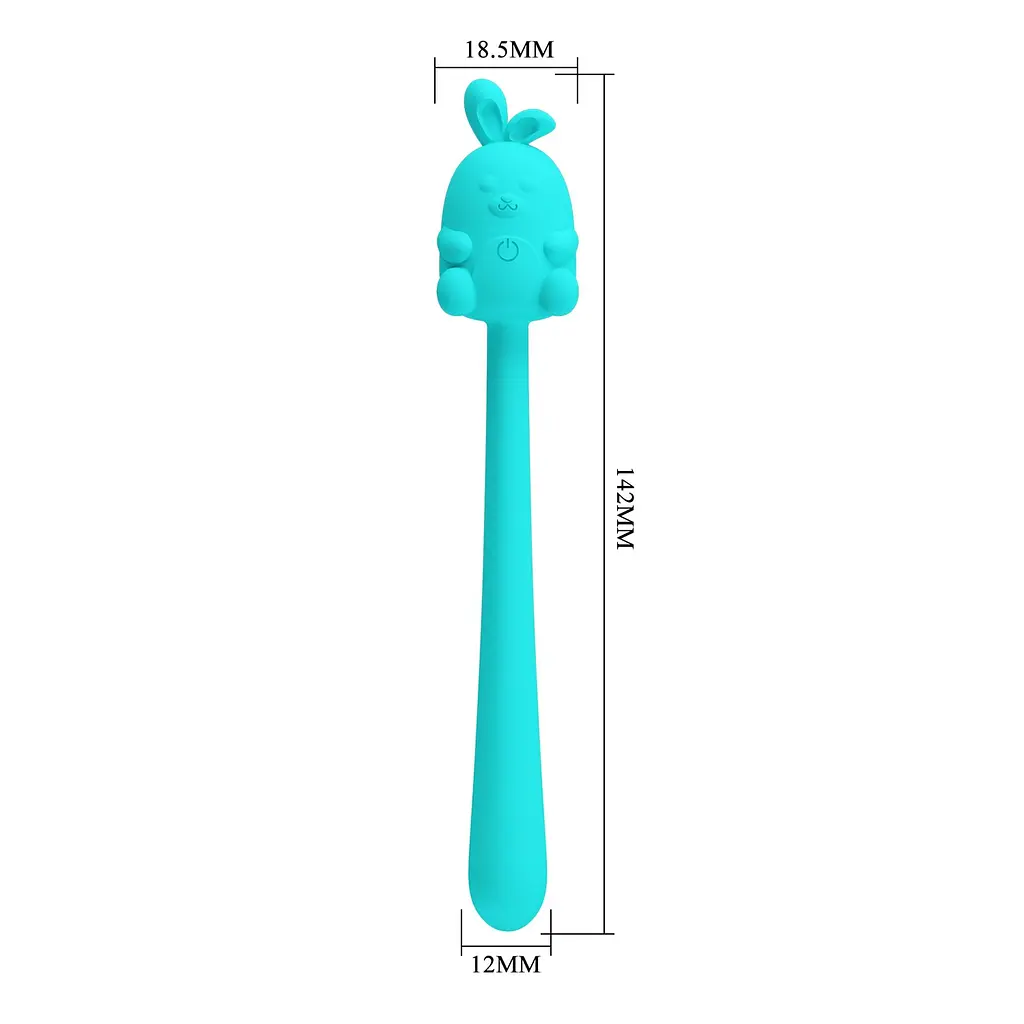 Вібратор Pretty Love Cute Bunny Turquoise, 7 vibration functions - фото 9