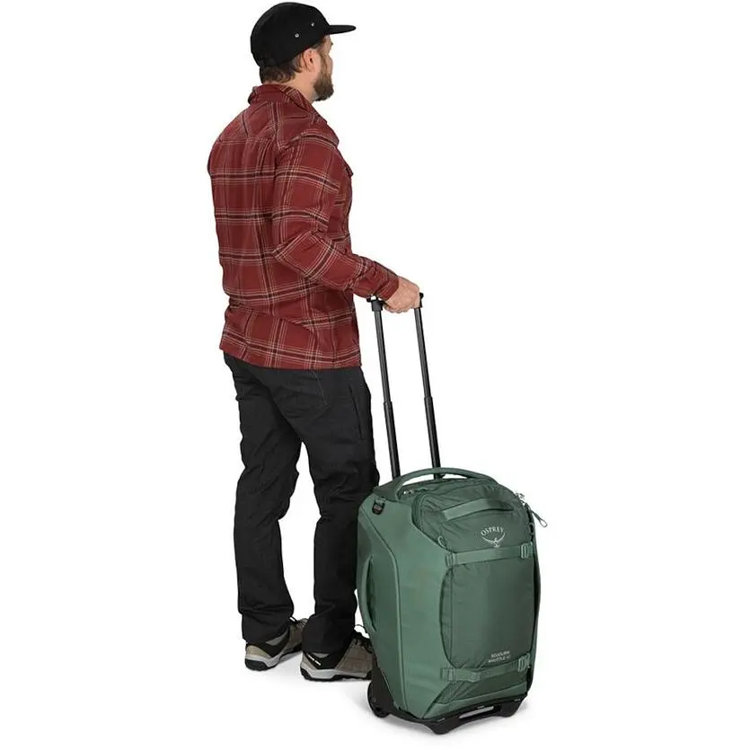 Сумка на колесах Osprey Sojourn Shuttle 45 зеленая - фото 7