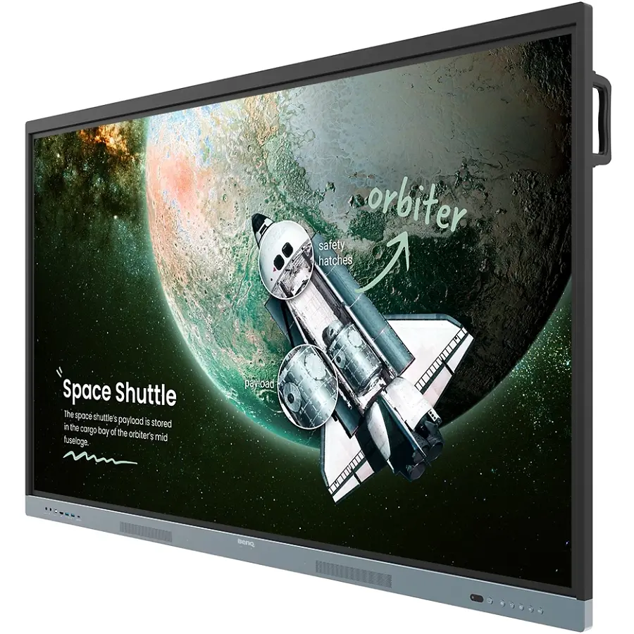 Інтерактивна панель 65" BenQ RE6504, IPS, UHD, 8Гб/ 128Гб, колонки, кріплення, чорна - фото 3