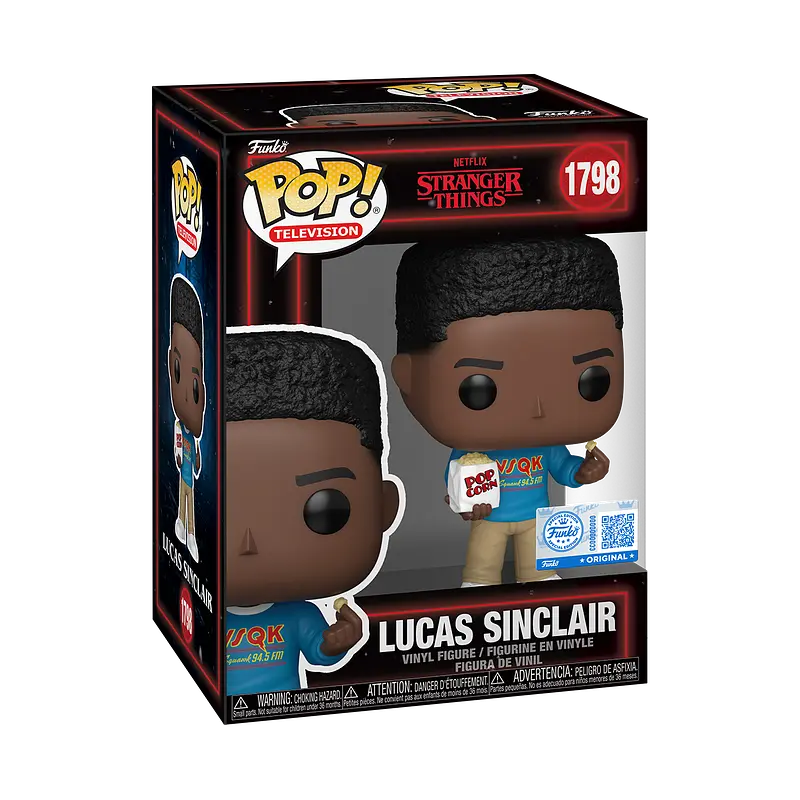 Фігурка Funko POP! Дивні дива Лукас Сінклер з попкорном Funko 88522 - фото 2
