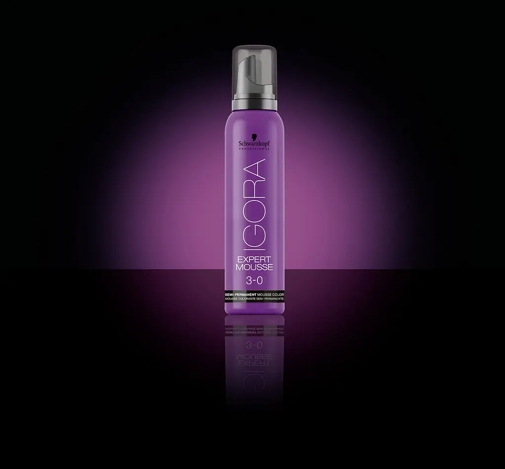Мус-фарба для волосся Schwarzkopf Professional Igora Expert Mousse, відтінок 3-0 (темно-коричневий натуральний), 100 мл (1917269) - фото 2