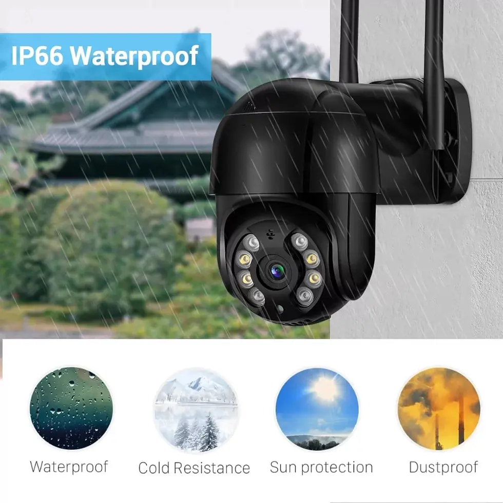 Камера видеонаблюдения XPRO PTZ Wi-Fi Outdoor Camera ICSEE 5MP 30 черная (MER-15337_1408) - фото 3