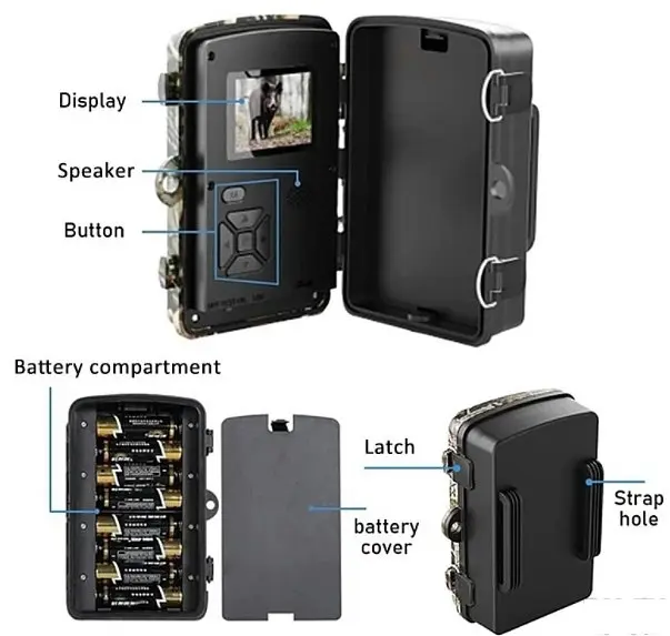 Фотоловушка DL-100 IP66 12mp с экраном и ночным видением - фото 5