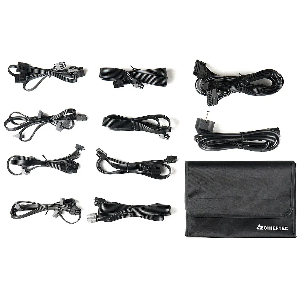 Блок живлення 1250W Chieftec POLARIS PPS-1250FC, 135 мм, 80+ ЗОЛОТИСТИЙ, Cable management, retail - фото 6