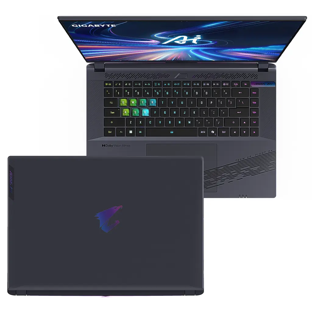Ноутбук Gigabyte AORUS G6X 16.0 QHD 165Hz, Intel i7-13650HX, 16GB, F1TB, NVD4060-8, DOS, чорний (AORUS_16X_9KG-43UAC54SD) - фото 3