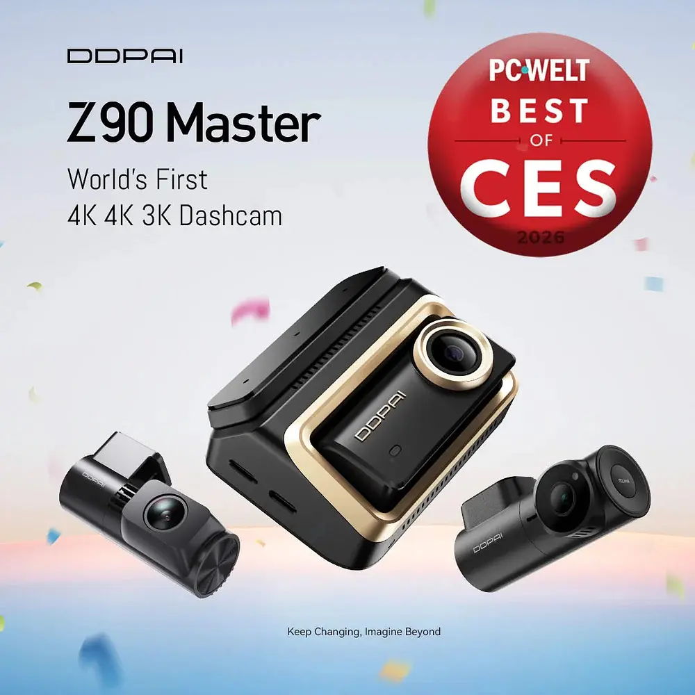 Відеореєстратор DDPAI Dashcam Z90 + камера заднього виду - фото 3