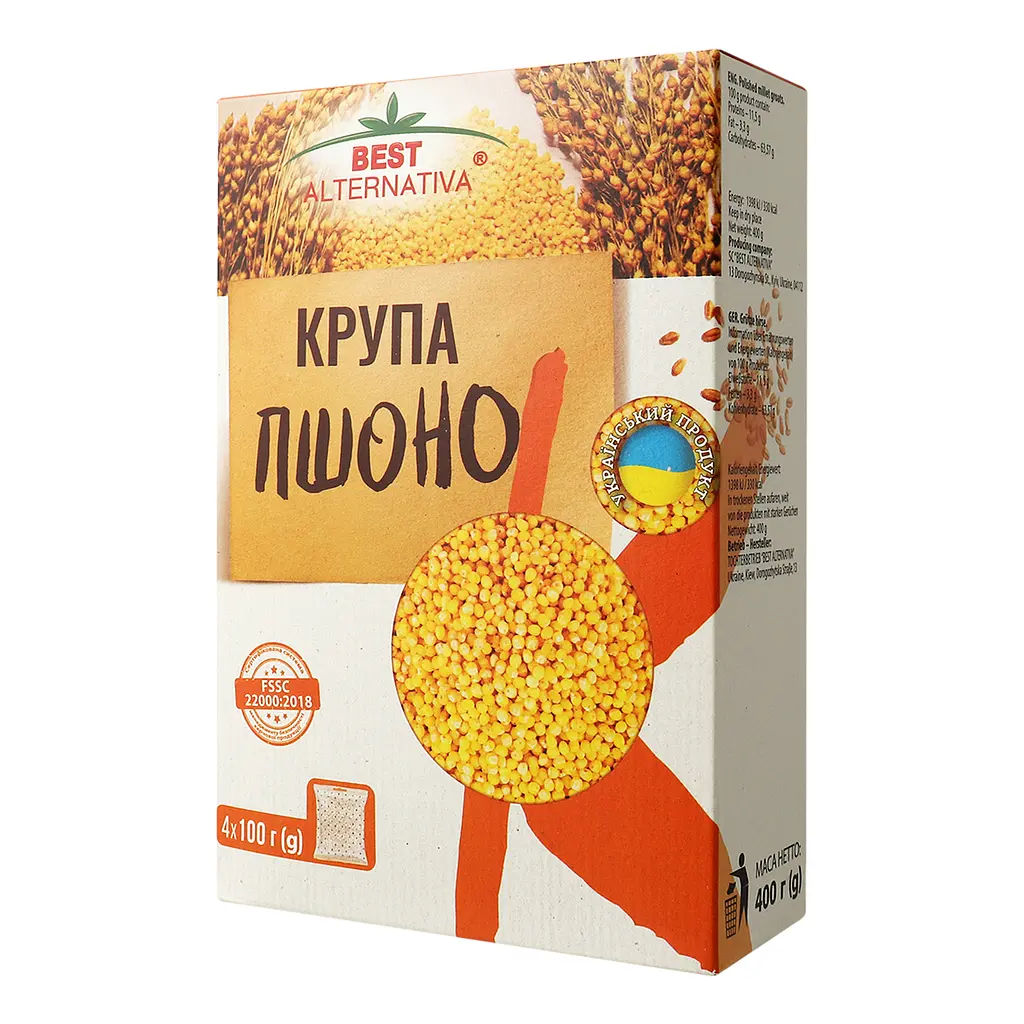 Пшено Бест Альтернатива 400 г (4 пакетика по 100 г) - фото 2