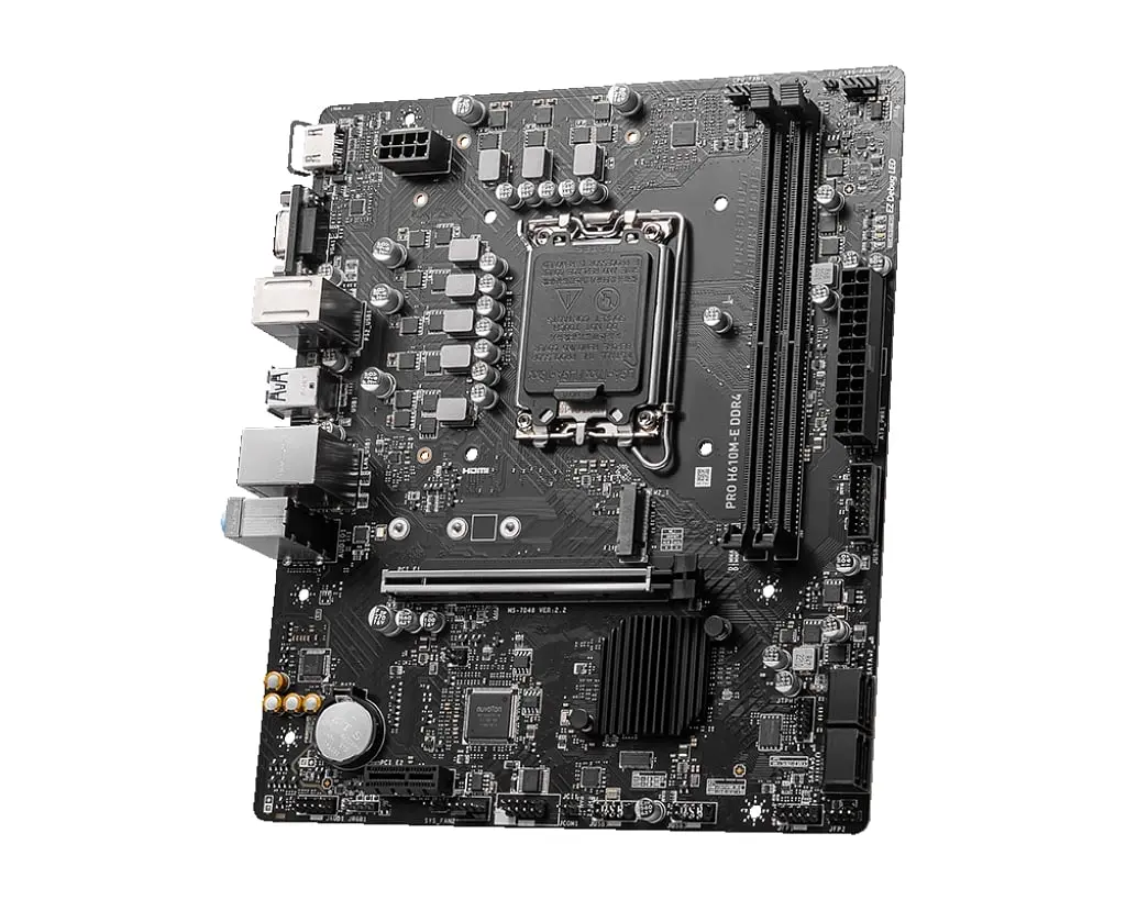 Материнcька плата MSI PRO H610M-E DDR4 s1700 H610 2xDDR4 M.2 HDMI DSub mATX - фото 3