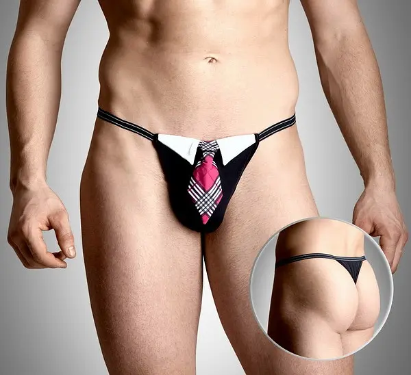 Чоловічі стрінги з краваткою Mens thongs 4491 Soft Line аксесуар для палких і незабутніх SoftLine 5591449110; 89-5591449110 24267 - фото 4