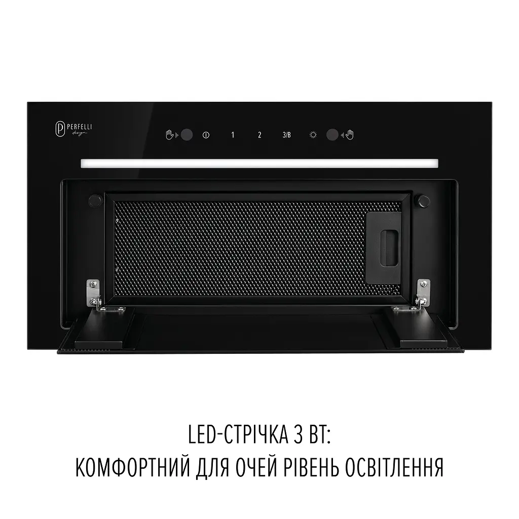 Витяжка повновбудована PERFELLI DESIGN FILINI 5 NERO SILENZIO - фото 3